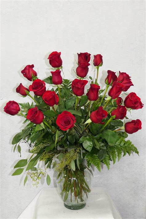 Two Dozen Red Rose Bouquet In Fresno Ca D And L Roses