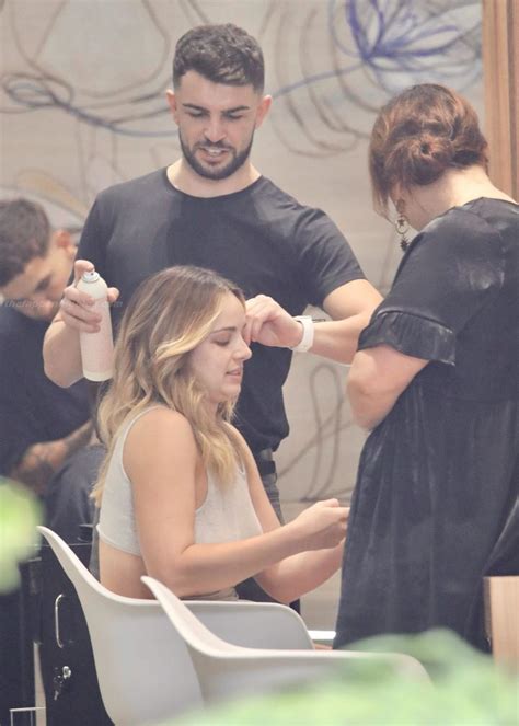 Braless Abbie Chatfield Visits The Hairdresser In Brisbane Photos