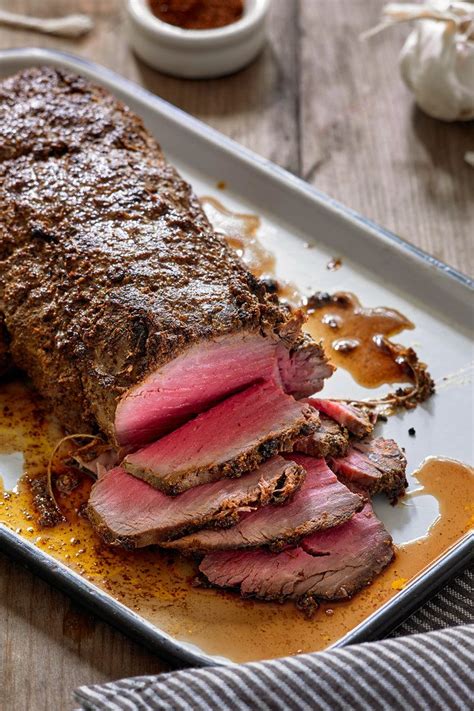 The goal of cooking the beef tenderloin is to have the exterior browned while the interior stays juicy and rare. Garlicky Beef Tenderloin With Orange Horseradish Sauce ...
