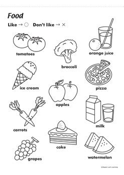 These worksheets include among others: Food Worksheet by Maple Leaf Learning | Teachers Pay Teachers