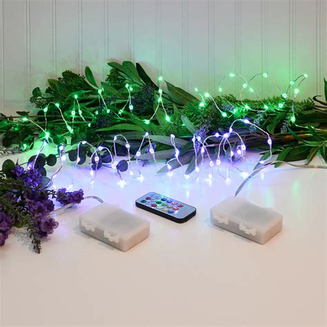 Battery Powered Led Mini String Lights With Remote Control Multi