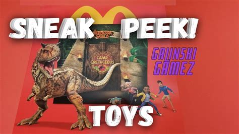 Jurassic World Camp Cretaceous Happy Meal Toys September