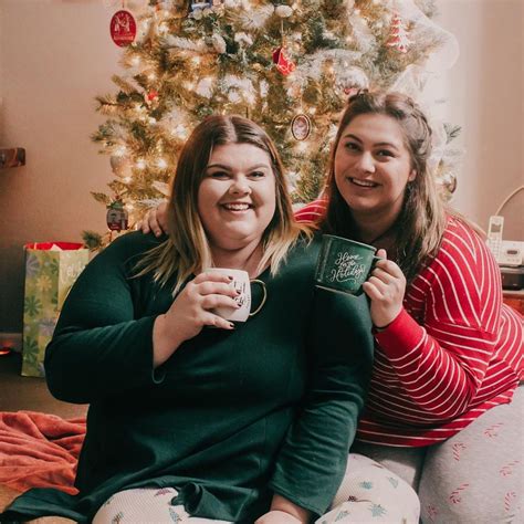 Plus Size Christmas And Christmas Eve Lesbian Couple Holiday Outfit Photos Ashley And Malor In
