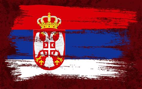 Download Wallpapers 4k Flag Of Serbia Grunge Flags European