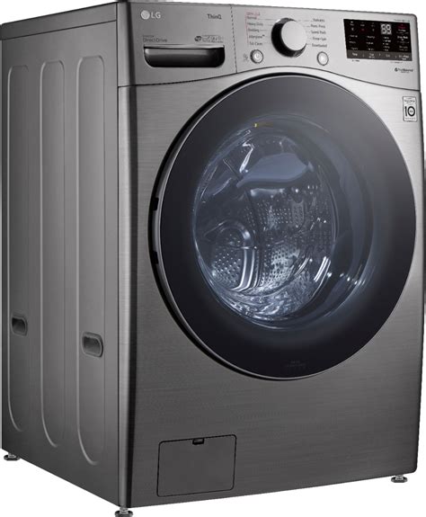 Best Buy Lg 4 5 Cu Ft High Efficiency Stackable Smart Front Load Washer With Steam And