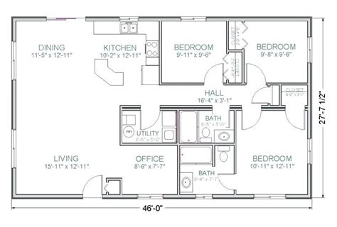 The variety of floor plans will offer the homeowner a plethora of design choices which are ideal for growing families or, in some cases, offer an option to those looking to. 8 Pics Metal Building Home Plans 1500 Sq Ft And Description - Alqu Blog