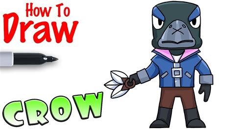 Crow throws a triple threat of daggers. How to Draw Crow | Brawl Stars - YouTube