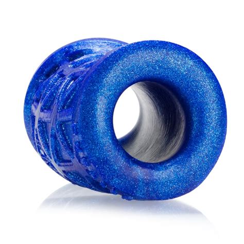 Buy The Morph Curved Silicone Ball Stretcher Blueballs Metallic Blue