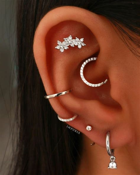 Cartilage Hoop Helix Ring Rook Piercing Tragus Earring Conch