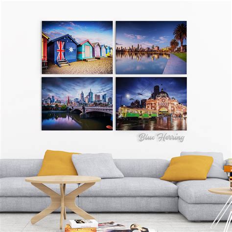Melbourne Photograph City Sunset Photography Prints Extra Large Wall