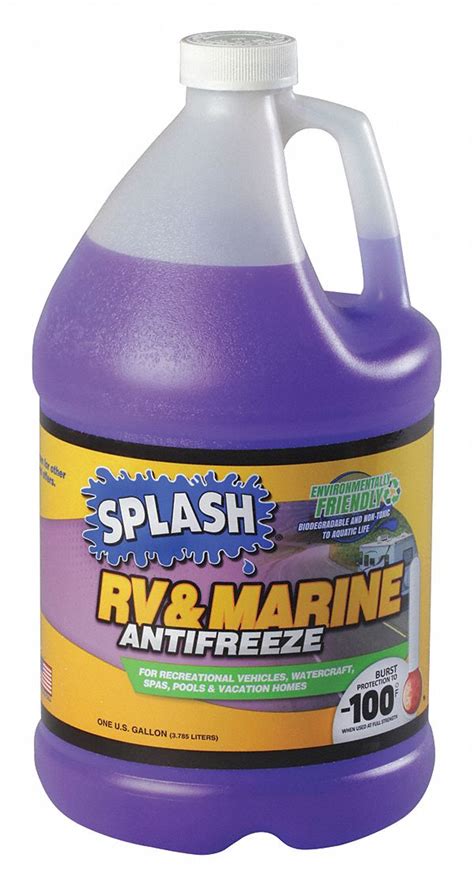 Splash 1 Gal Size Plastic Bottle Rvmarine Antifreeze 49gu92