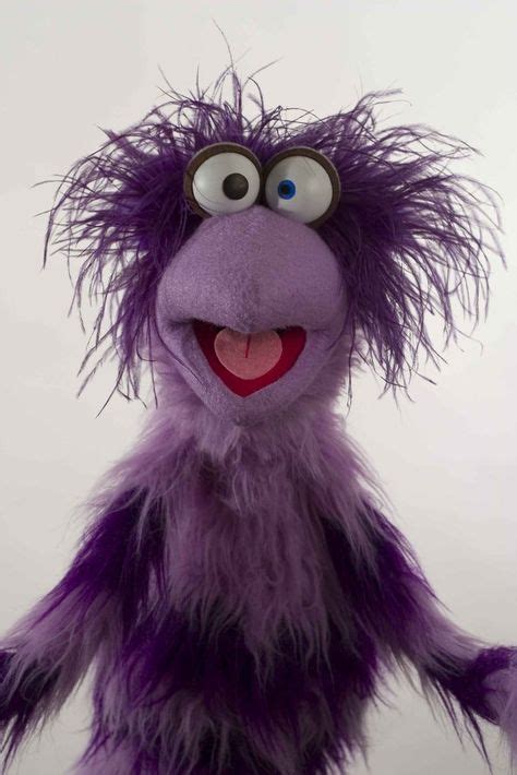 Fuzzy Purple Puppet Monster Puppet Puppetry Hand Puppets