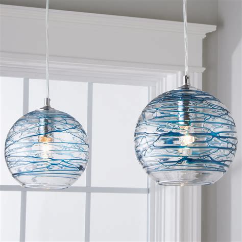 Swirling Glass Globe Pendant Light Shades Of Light
