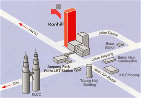 Unirazak @ jalan tun razak. Jalan Tun Razak map - Kuala Lumpur Map - Malaysia Map