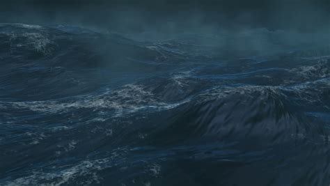 Rough Seas At Night Animation Stock Footage Video 7276396 Shutterstock