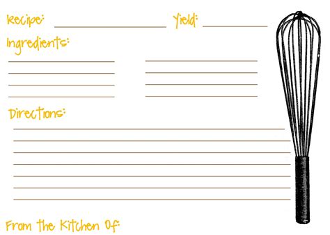 40 recipe card template and free printables tip junkie. Free Editable Recipe Card Templates For Microsoft Word ...