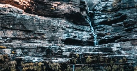 Waterfalls On Gray Rock Formation · Free Stock Photo