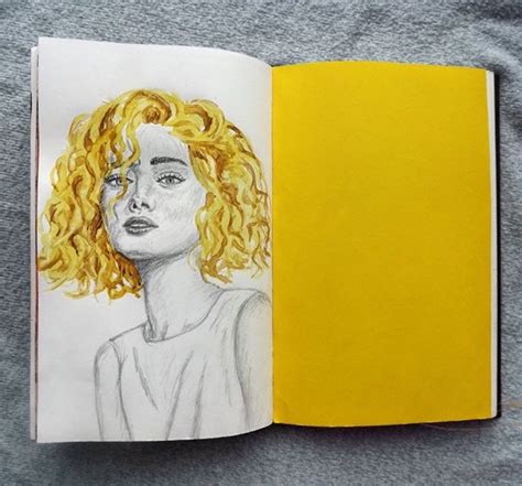 Art Bullet Journal Art Hoe Yellow Aesthetic Drawing Aesthetic Tumblr Kunstjournal