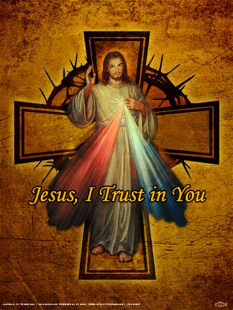 Divine Mercy Cross Poster Catholic To The Max Online Catholic Store