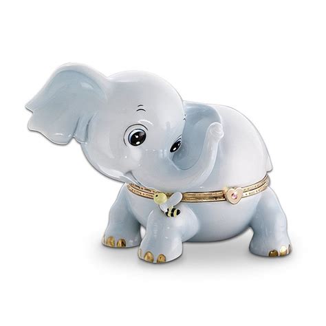 Kismet Elephant Heirloom Porcelain Music Box By The Bradford Exchange