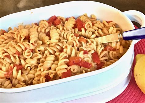 Fusilli With Roasted Pepper Garlic And Lemon Simple By Cindy