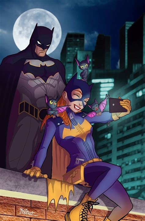 Batman And Batgirl By David Enebral