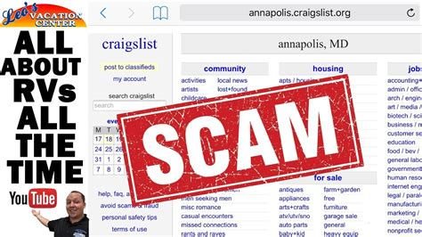 How To Spot A Scam On Craigslist When Buying A Rv Youtube