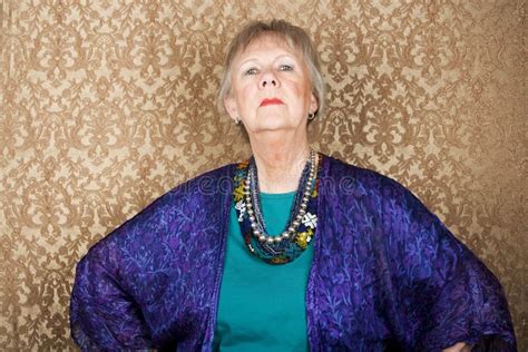Snooty Senior Woman Stock Photo Image Of Wrinkle Elder 9082094