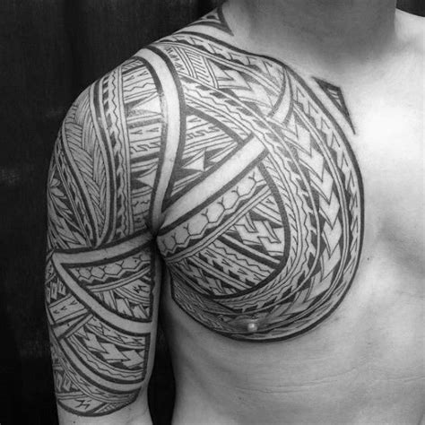 50 Polynesian Chest Tattoo Designs For Men Tribal Ideas Tattoo