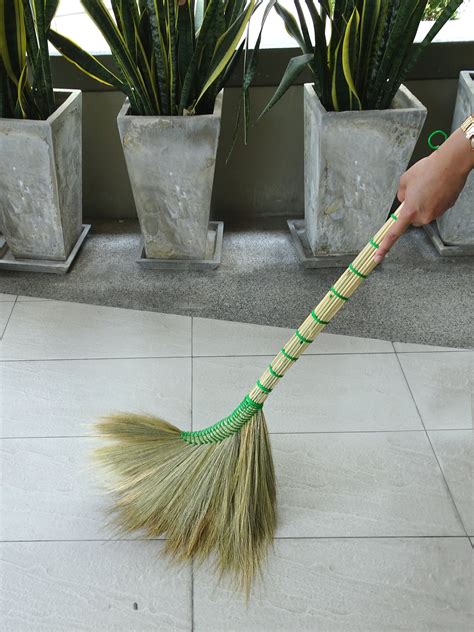 Handmade Asian Broom Thick Natural Thai Grass Broom For Etsy Uk