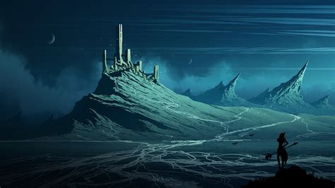 Download Fantasy Landscape Hd Wallpaper By Michal Kváč