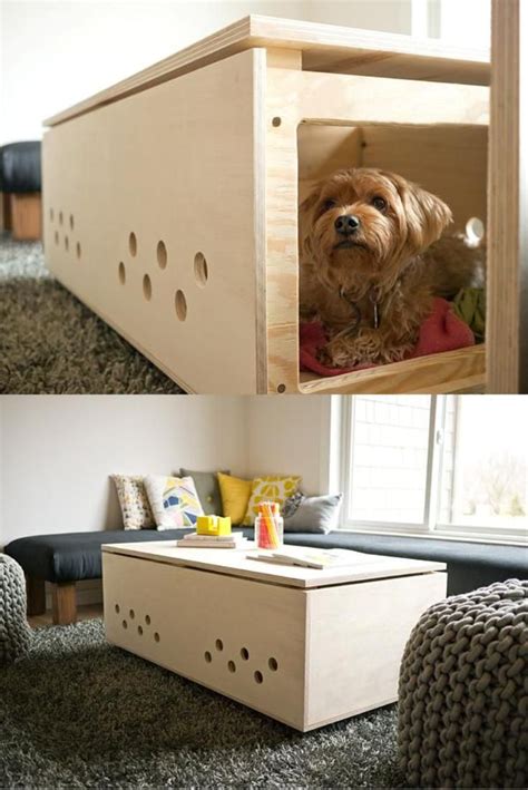 How to build a simple dog crate table topper to convert your dog's crate into a side table. Diy Dog Crate Table Top - WoodWorking Projects & Plans