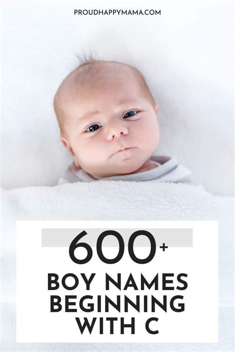 600 Best Baby Boy Names That Start With C Cute And Unique