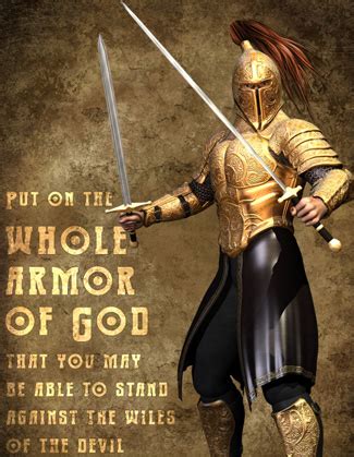 Put on the full armor of god so that you can take your stand against the devil's schemes. Atmospheric Changers: Standing Strong In 2012 In Full Armour