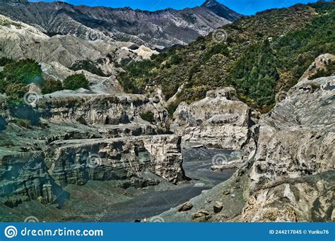 Amazing View On The Way To The Crater Of Mount Bromo Stock Image