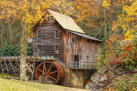 Grist Mill In Autumn Hues Photograph By Ola Allen