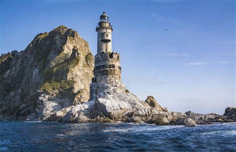 Lighthouse Aniva Stock Photo Image Of Vacation Wave 208153958