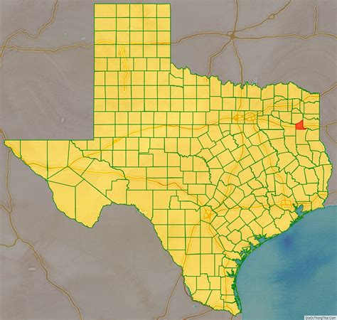 Map Of Gregg County Texas