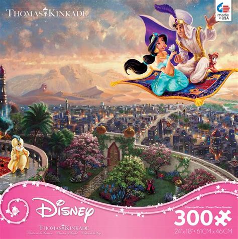 Each painting tells the entire story of a disney film in one image, taking inspiration from art, sketches and other historic documents from the disney archives. THOMAS KINKADE DISNEY PUZZLES AT *** PUZZLE PALACE AUSTRALIA