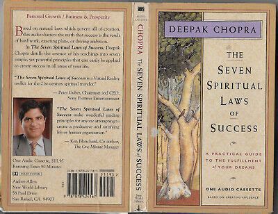 Chopra Deepak Ser The Seven Spiritual Laws Of Success Cassette Ebay