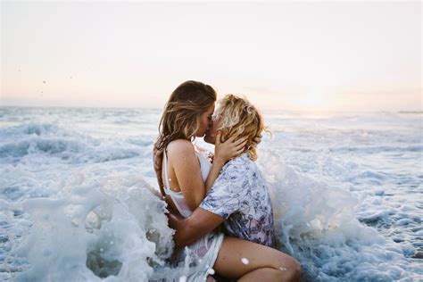 California Beach Engagement Shoot Popsugar Love And Sex