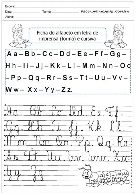 Atividades De Alfabeto Cursivo Letra Cursiva Atividades Com Letra Cursiva Atividades Com O