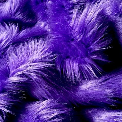 Purple Faux Fur 2 Pile Purple Fur Purple Fur Fabric Etsy