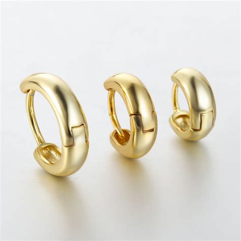 Huggie Hoop Earring Gold Conch Hoop Cartilage Hoop Earrings Etsy