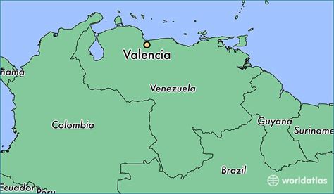 Where Is Valencia Venezuela Valencia Carabobo Map