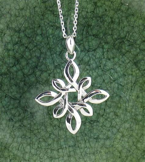 While this symbol did begin to show up in celtic art in the latter part of the 5 th century, the spirals used in the designs have been recorded as far back as 600 bc. Four Pointed Celtic Knot Necklace in Sterling Silver | FREE Shipping in USA - woot & hammy