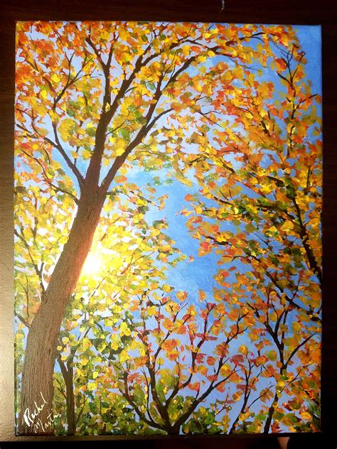Autumn Trees Painting Rpainting