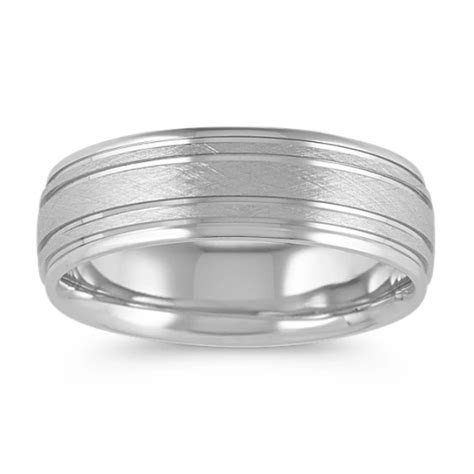 Mm Platinum Mens Wedding Band Rodriguez Viey