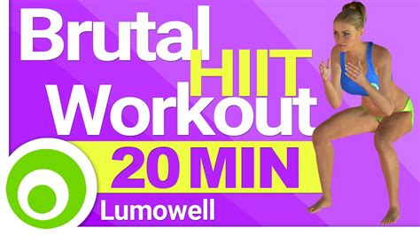 20 Minute Brutal Hiit Workout For Fat Loss At Home Youtube