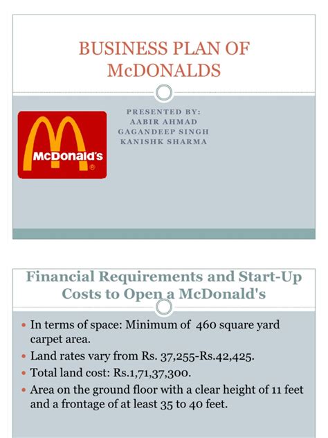 We deliver increased brand awareness ocean digital will help you to increase sales and achieve internal efficiencies through effective online marketing solutions. Business Plan of Mcdonalds | Franchising | Fee